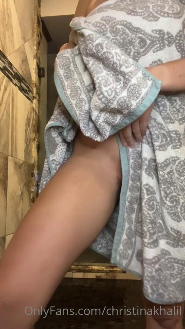 Christina Khalil Anal Dildo Shower September Onlyfans Livestream Leaked