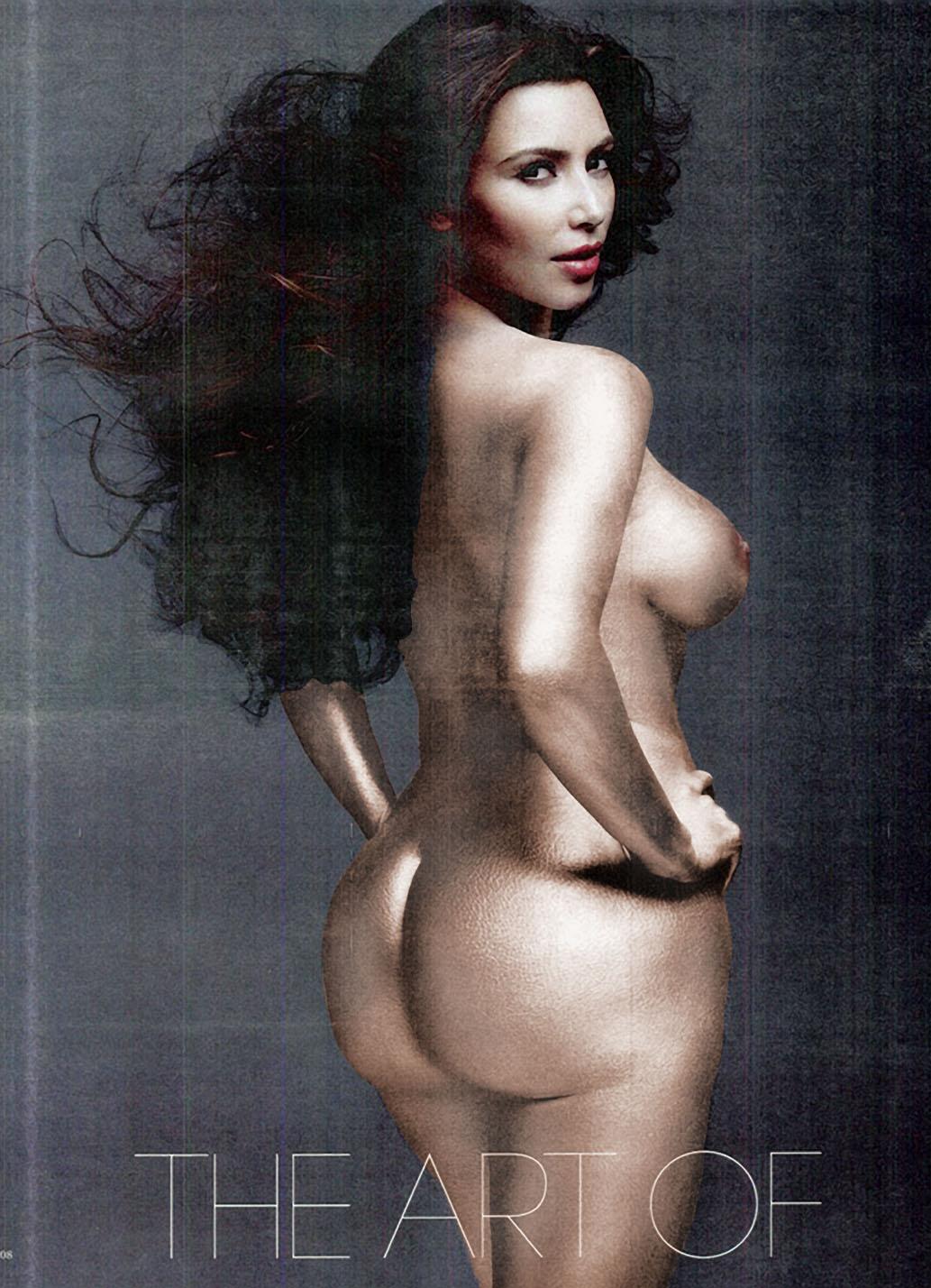 Kim Kardashian Nude Body Paint Photoshoot Leaked - Influencers GoneWild