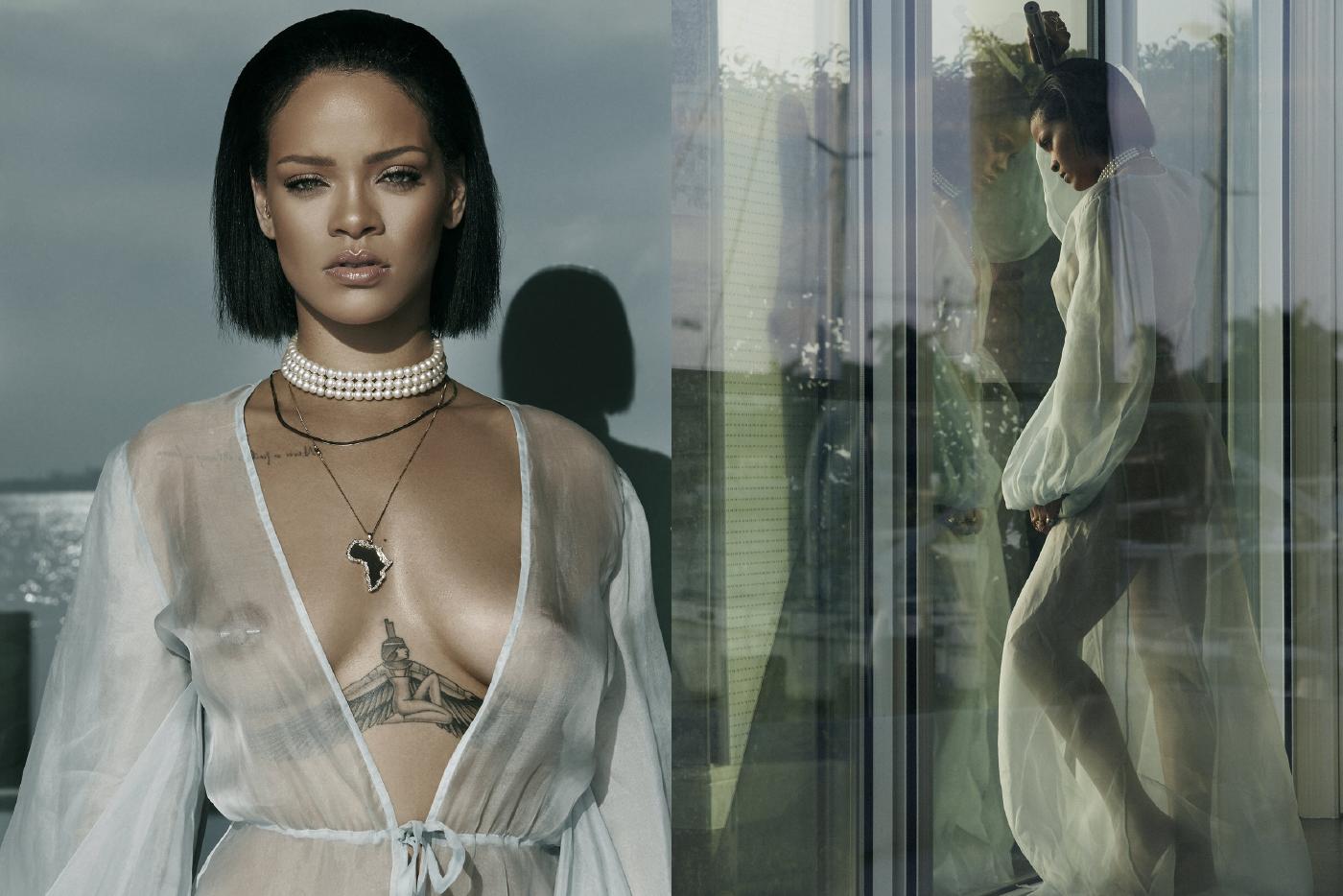 Rihanna Bikini Sheer Robe Nip Slip Photos Leaked - Influencers GoneWild