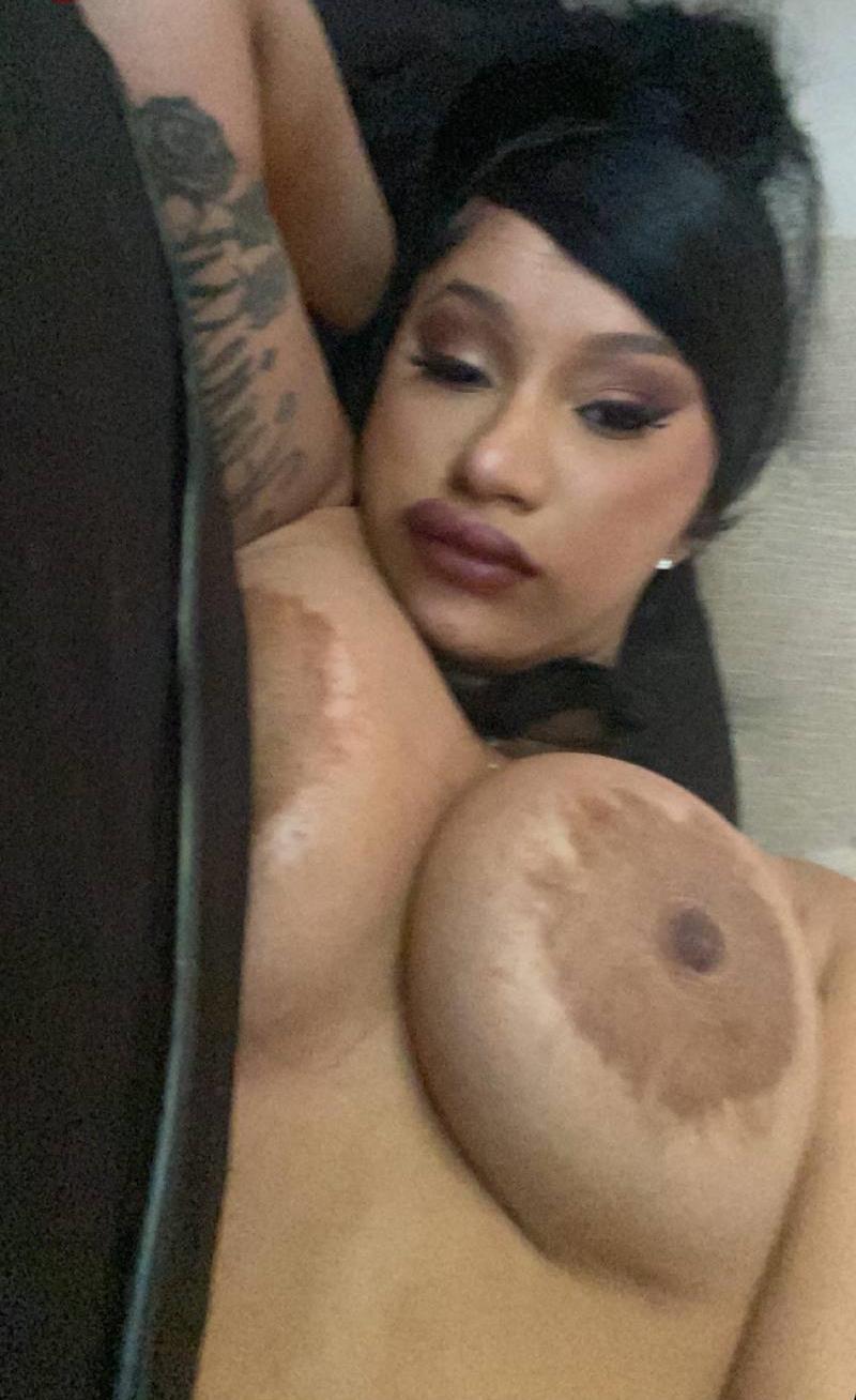 Cardi b boobs leaked