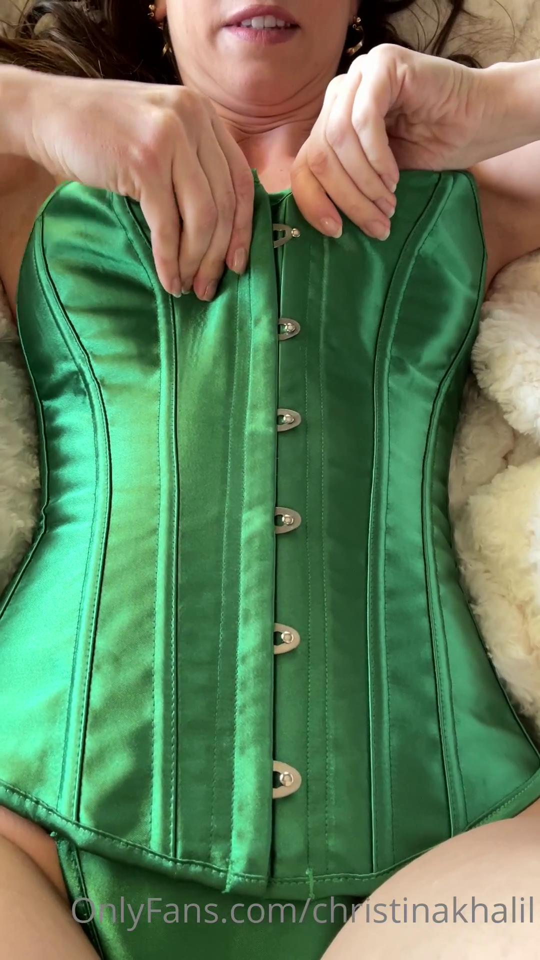 Christina Khalil Green Corset Strip Onlyfans Video Leaked - Influencers  GoneWild