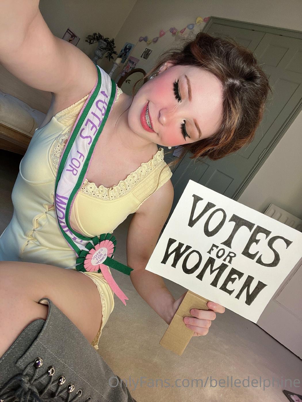 Belle Delphine Votes For Women Onlyfans Set Leaked - Influencers GoneWild