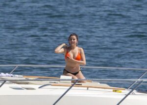 Selena Gomez Thong Bikini Boat Set Leaked - Influencers Gonewild