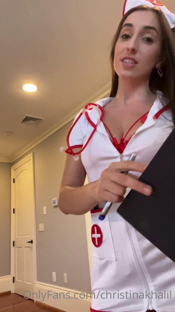 Christina Khalil Naughty Nurse PPV Onlyfans Video Leaked.