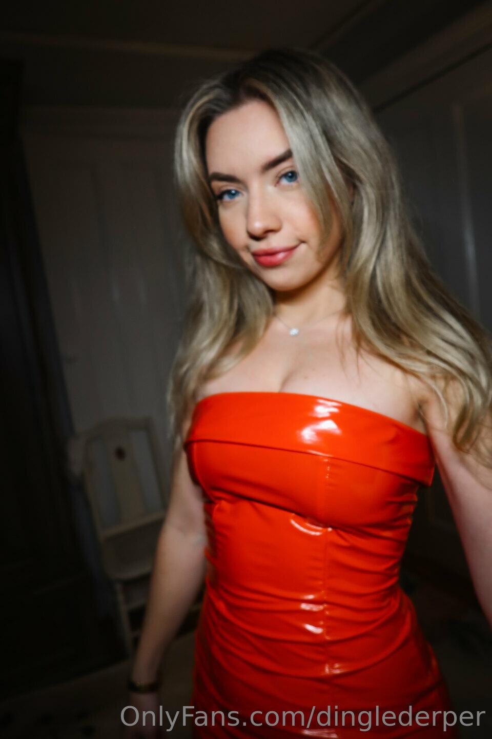 Dinglederper Sexy Red Leather Dress Onlyfans Set Leaked - Influencers  GoneWild