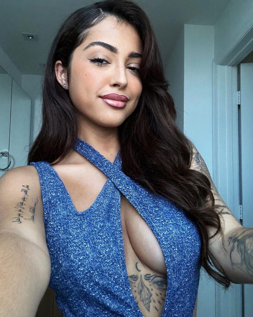 Adjustable Bralette Dress - Baby Blue Satin with Roses main image 1