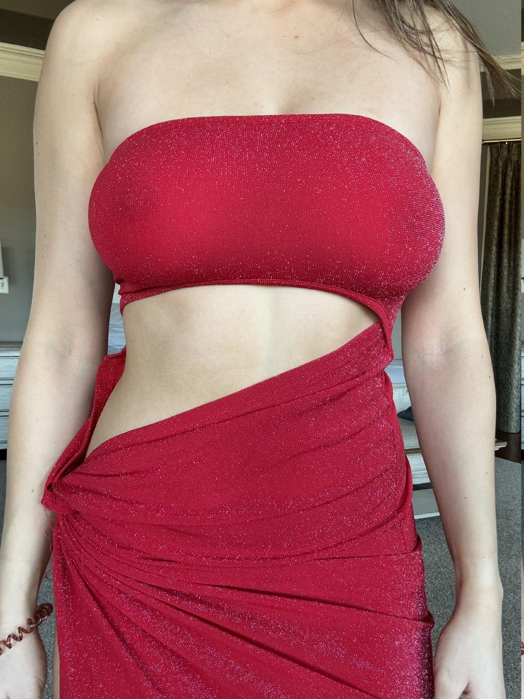 Christina Khalil See-Through Nipple Dress Onlyfans Set Leaked
