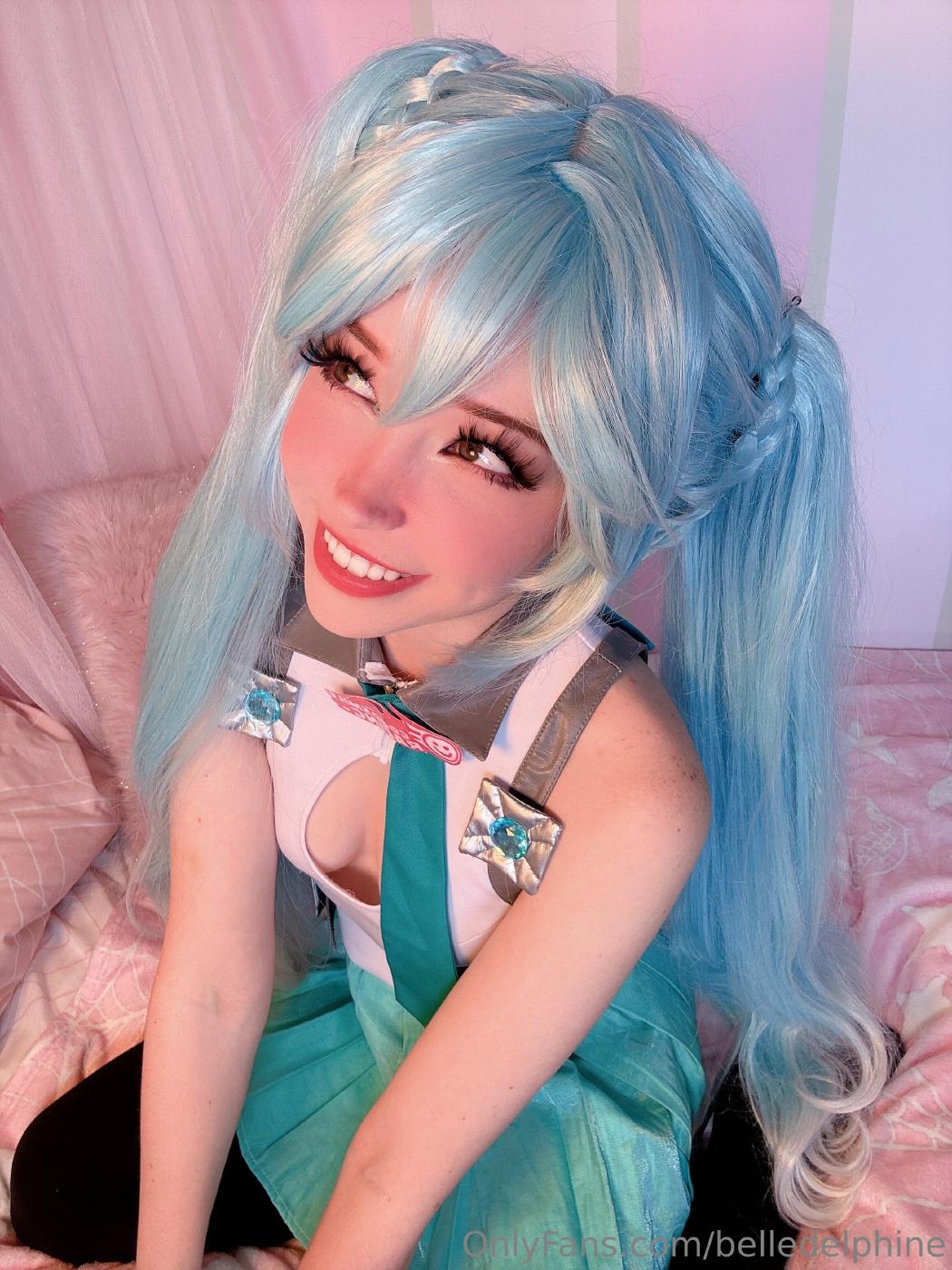 Belle Delphine Sexy Miku Cosplay Onlyfans Set Leaked Influencers