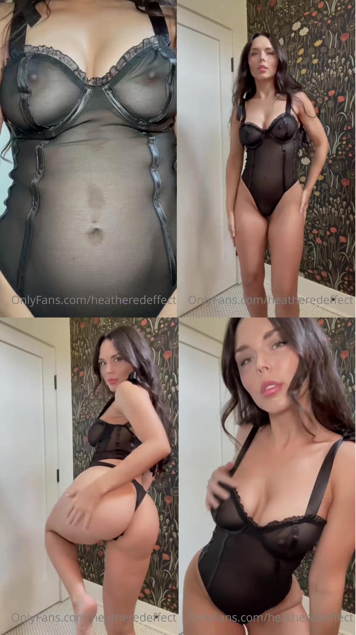 HeatheredEffect See-Through Lingerie Strip OnlyFans Video Leaked -  Influencers GoneWild